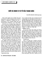 Giới và hành vi tự tử của thanh niên 