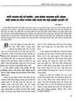 Mối quan hệ cá nhân   gia đình trong bối cảnh việt nam đi vào toàn cầu hóa và hội nhập quốc tế 