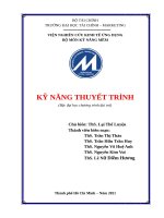 KỸ NĂNG THUYẾT TRÌNH (bậc đại học chương trình đại trà) 