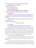 Sáng kiến kinh nghiệm, SKKN - Hướng dẫn tổ chức chuyên đề ngoại khóa môn Giáo dục công dân lớp 7 về “Giáo dục ý thức bảo vệ di sản” tại Khu di tích Nhà thờ đá Phát Diệm-Kim Sơn-Ninh Bình