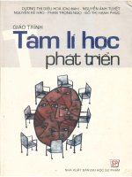 Giáo trình tâm lí học phát triển giáo trình dùng cho sinh viên hệ cử nhân không chuyên   chuyên ngành tâm lí học 