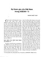 Sự tham gia của việt nam trong ASEAN + 3 