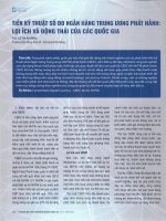 Tiền kỹ thuật số do ngân hàng trung ương phát hành  lợi ích và động thái của các quốc gia 