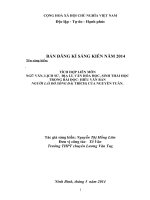 Sáng kiến kinh nghiệm, SKKN  Tích hợp liên môn Ngữ văn, Lịch sử, Địa lí, Văn hóa học, Sinh thái học trong bài đọc hiểu văn bản Người lái đò Sông Đà( trích) của Nguyễn Tuân