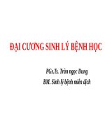 ĐẠI CƯƠNG SINH lý BỆNH học 