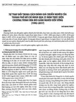 Sự thay đổi trong cách đánh giá chuẩn nghèo của Thành phố Hồ Chí Minh qua 25 năm thực hiện chương trình xóa đói giảm nghèo bền vững (1992 - 2017.pdf