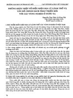 Nghiên cứu khác biệt về điều kiện địa lý lãnh thổ và vấn đề chính sách phát triển đối với các vùng nghèo ở nước ta 