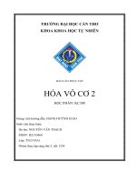 BÁO CÁO THỰC TẬP HÓA VÔ CƠ 2