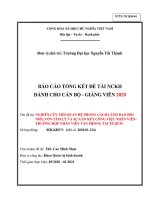 Mối quan hệ phong cách lãnh đạo đổi mới, vốn tâm lý và sự gắn kết công việc nhân viên-trường hợp nhân viên văn phòng tại Tp. Hồ Chí Minh