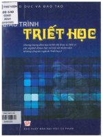 Giáo trình triết học (dùng trong đào tạo trình độ thạc sĩ, tiến sĩ các ngành khoa học xã hội và nhân văn không chuyên ngành triết học) 