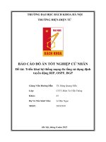 BÁO CÁO ĐỒ ÁN TỐT NGHIỆP CỬ NHÂN Đề tài Triển khai hệ thống mạng đa tầng sử dụng định tuyến động RIP, OSPF, BGP