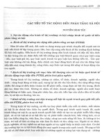 Các yếu tố tác động đến phân tầng xã hội 