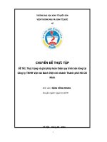 Thực trạng và giải pháp hoàn thiện quy trình bán hàng tại Công ty TNHH Vận tải Bách Việt chi nhánh Thành phố Hồ Chí Minh
