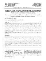 Một số quy định về giải quyết tranh chấp trong trường hợp đơn phương chấm dứt hợp đồng lao động có yếu tố nước ngoài và bảo vệ người lao động 