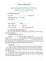 Sáng kiến kinh nghiệm môn tiếng anh cấp tiểu học 