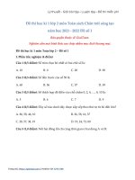 bo de thi hoc ki 1 lop 2 mon toan sach chan troi nam 2021 2022 