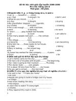 Bộ đề thi học sinh giỏi môn tiếng anh 8, chất lượng 