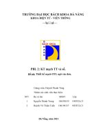 PBL 2 KT mạch TT và số  đề tài thiết kế mạch OTL ngõ vào đơn  