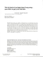 Tiền kỹ thuật số của ngân hàng trung ương   quan điểm và gợi ý cho việt nam 