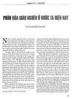 Phân hoá giàu nghèo ở nước ta hiện nay 