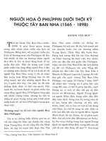 Người hoa ở philipin dưới thời kỳ thuộc tây ban nha (1565 1898) 