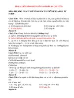 Bộ đề, đáp án ôn tập môn khoa học tự nhiên 7 (dùng cho cả 3 bộ sách), chất lượng 