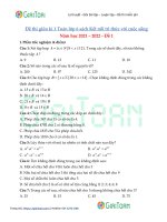 de thi giua ki 1 toan lop 6 sach ket noi tri thuc voi cuoc song de 1 