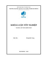 (Khóa luận tốt nghiệp file word) Hoàn thiện công tác kế toán vốn bằng tiền tại Công ty TNHH MTV khai thác công trình thủy lợi Đa Độ