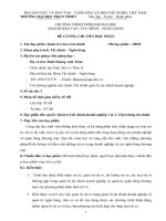 CHƯƠNG TRÌNH TRÌNH ĐỘ ĐẠI HỌC NGÀNH ĐÀO TẠO: TÀI CHÍNH – NGÂN HÀNG ĐỀ CƯƠNG CHI TIẾT HỌC PHẦN 1. Tên học phần: Quản trị rủi ro tài chính