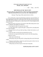 Mẫu tờ trình xin phê duyệt kế hoạch đấu thầu