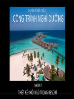 Chuyên đề kiến trúc 3  CÔNG TRÌNH NGHỈ DƯỠNG