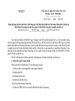 BẢNG TỔNG HỢP Ý KIẾN GÓP Ý CỦA CÁC BỘ, NGÀNH VÀ ĐỊA PHƯƠNG