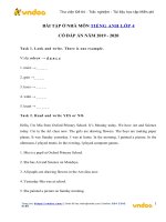 Phiếu bài tập ở nhà tiếng anh lớp 4 trong thời gian nghỉ dịch   ngày 2004   vndoc com