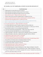 ĐỀ TÀI KHÓA LUẬN TỐT NGHIỆP KHÓA 33 CHUYÊN NGÀNH CÔNG PHÁP QUỐC TẾ