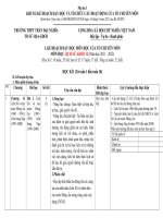 KẾ HOẠCH DẠY HỌC MÔN HỌC CỦA TỔ CHUYÊN MÔN MÔN HỌC LỊCH SỬ, KHỐI 12 (Năm học 2021 - 2022)