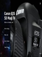 Hình dáng màu sắc kích thước chất liệu của canon 5D mark IV