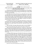 CHỈ THỊ Về đẩy mạnh công tác quy hoạch xây dựng, quản lý trật tự xây dựng cấp giấy chủ quyền nhà ở, cơng trình