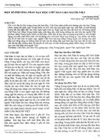 Một số phương pháp dạy học chữ hán cho người việt