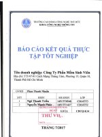 Báo cáo kết quả thực tập tốt nghiệp Công ty phần mềm sinh viên.pdf