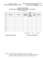 ĐẠI HỌC ĐÀ NẴNG            CỘNG HÒA XÃ HỘI CHỦ NGHĨA VIỆT NAM