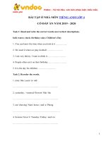 Phiếu bài tập ở nhà tiếng anh lớp 4 trong thời gian nghỉ dịch   ngày 2703   vndoc com