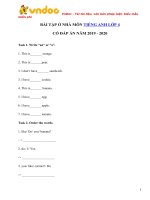 Phiếu bài tập ở nhà tiếng anh lớp 4 trong thời gian nghỉ dịch   ngày 1103   vndoc com