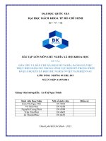 DÂN CHỦ VÀ DÂN CHỦ XÃ HỘI CHỦ NGHĨA. ĐÁNH GIÁ VIỆC THỰC HIỆN DÂN CHỦ TRONG LĨNH VỰC KINH TẾ TRONG THỜI KÌ QUÁ ĐỘ LÊN XÃ HỘI CHỦ NGHĨA Ở VIỆT NAM HIỆN NAY