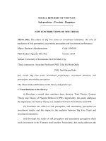 Ảnh hưởng của một số tính cách đến dự định đầu tư cổ phiếu của các nhà đầu tư cá nhân trên thị trường chứng khoán việt nam  dong gop moi EN