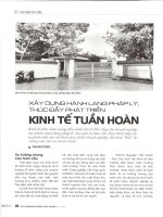 Xây dựng hành lang pháp lý, thúc đẩy phát triển kinh tế tuần hoàn