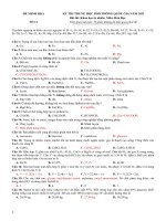 ĐỀ MINH HỌA SỐ 13 KỲ THI TRUNG HỌC PHỔ THÔNG QUỐC GIA NĂM 2021 Bài thi: Khoa học tự nhiên; Mơn: Hóa Học