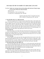 ĐỀ TÀI NGHIÊN CỨU KHOA HỌC CẤP CƠ SỞ Tên đề tài: Nghiên cứu xây dựng chương trình tự động chiết xuất nước bề mặt sử dụng số nước (WIs) tư liệu viễn thám. ThS Cao Xuân Cường