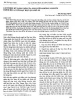 Cải thiện kỹ năng nói của sinh viên không chuyên trình độ a2 với dạy học qua đề án