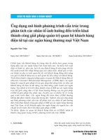 Ứng dụng mô hình phương trình cấu trúc trong phân tích các nhân tố ảnh hưởng đến triển khai thành công giải pháp quản trị quan hệ khách hàng điện tử tại các ngân hàng thương mại
