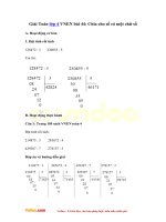 Giải toán lớp 4 VNEN bài 44: chia cho số có một chữ số vndoc com